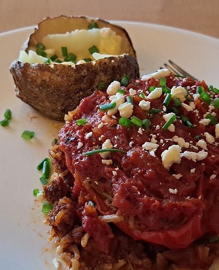 Stuffed Peppers with Marinara
