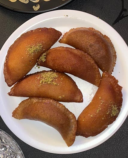 Qatayef - Akkawi cheese 