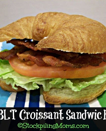 BLT Croissant Sandwich