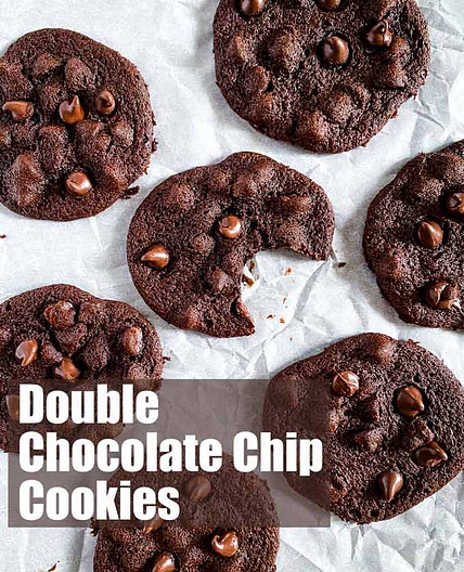 Double Chocolate Chip Cookies Recipe