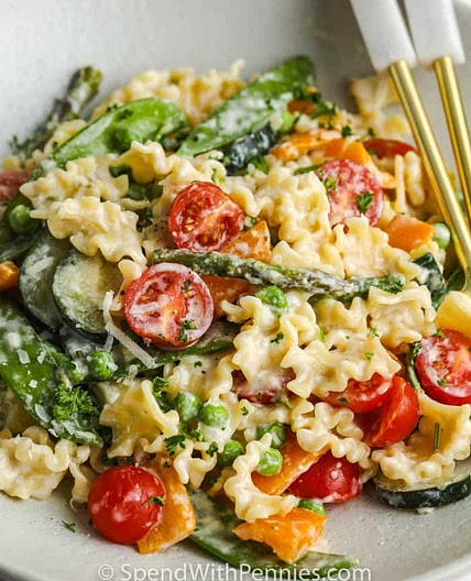 Creamy Pasta Primavera