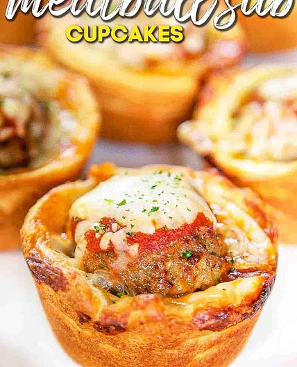 Meatball Sub Cupcakes