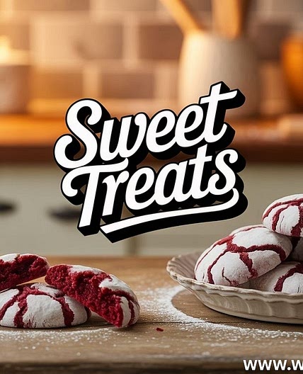 Red Velvet Crinkle Cookies Recipe