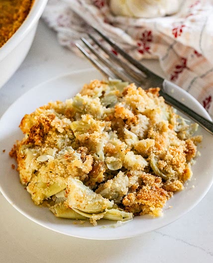 Grandma's Baked Artichoke Hearts