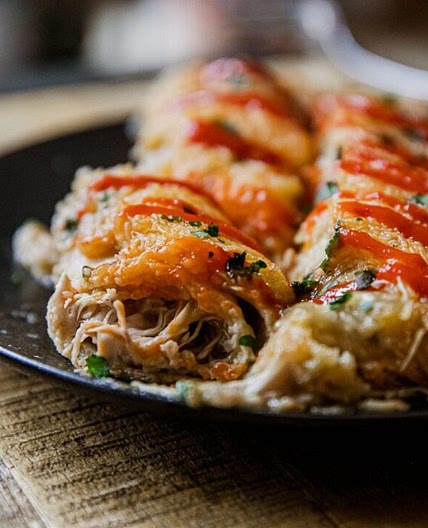 Verde Chicken Enchiladas