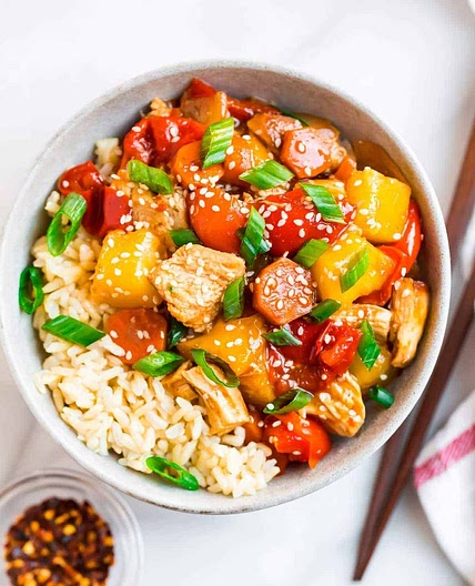 Crockpot Sweet and Sour Chicken