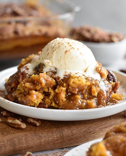 Pumpkin Pecan Cobbler