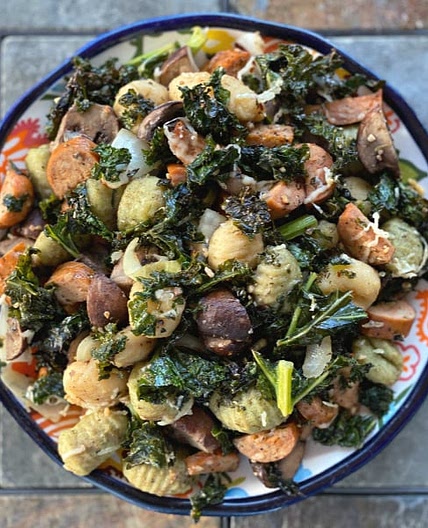 Sheet Pan Gnocchi with Sausage + Veggies