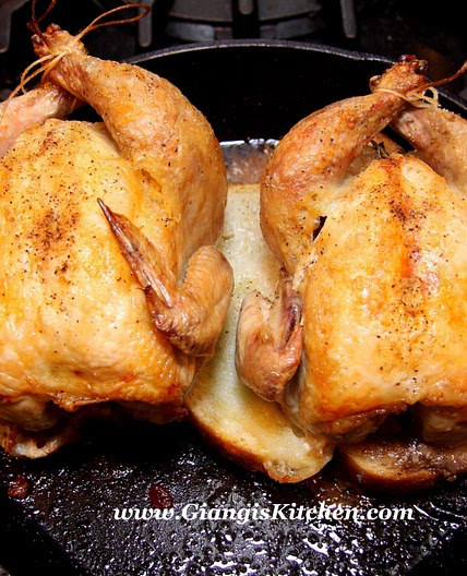 Skillet Roasted Cornish Hen