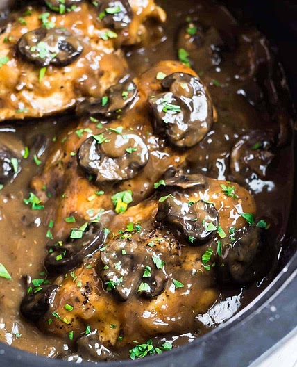 Crock Pot Chicken Marsala