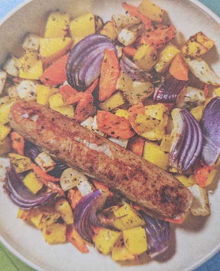 One pot saucisse légumes rotis