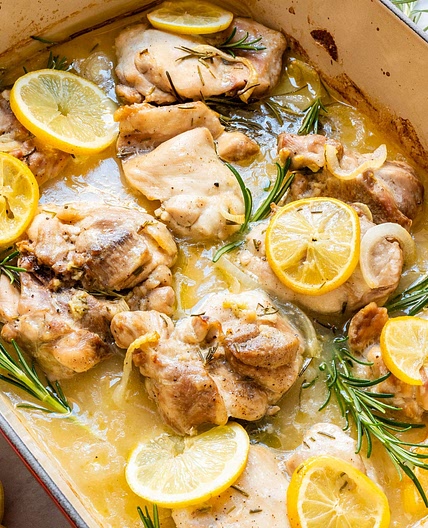 Lemon Rosemary Chicken Thighs
