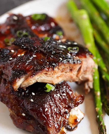 Oven Baked Sticky Asian Ribs
