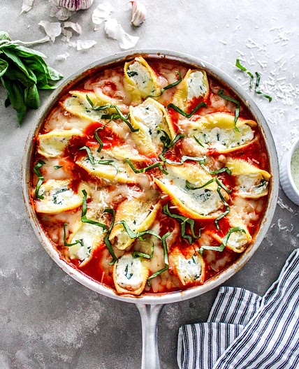 Stovetop Stuffed Pasta Shells Recipe