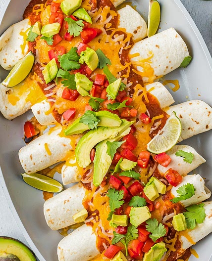 Adobo Chicken Enchiladas