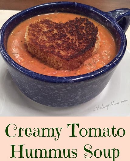 Creamy Tomato Hummus Soup