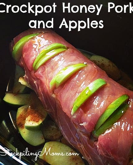 Crockpot Honey Pork and Apples