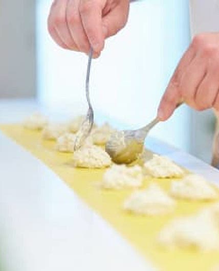 Ricotta, Sugar and Lemon Zest Ravioli Filling