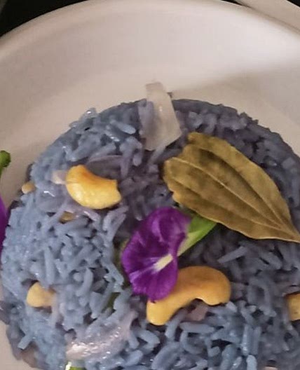 Butterfly pea flower Fried Rice