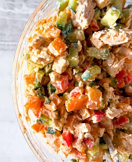 Buffalo Chicken Salad (High-Protein)