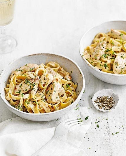 Cider Chicken with Tagliatelle