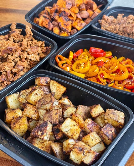 Blackstone Taco and Veggie Meal Prep