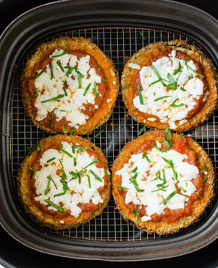 Easy Air Fryer Eggplant Parmesan