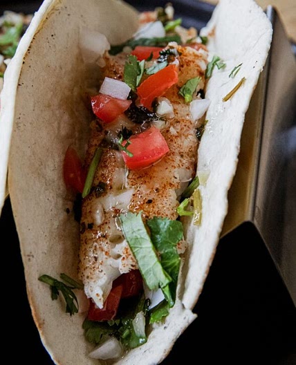 Grilled Rockfish Tacos with Garlic Lime Sauce