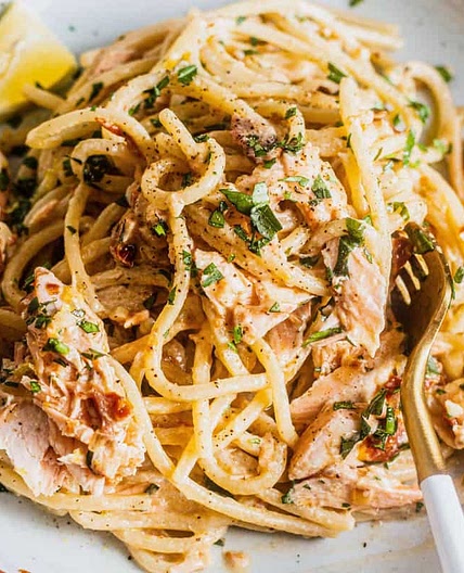 Salmon Pasta Without Cream