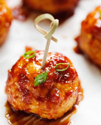 Hawaiian BBQ Chicken Meatballs