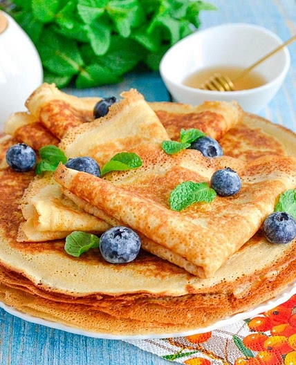 Блины на сыворотке тонкие с дырочками
