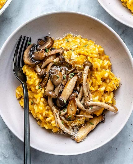 Butternut Squash Mushroom Risotto