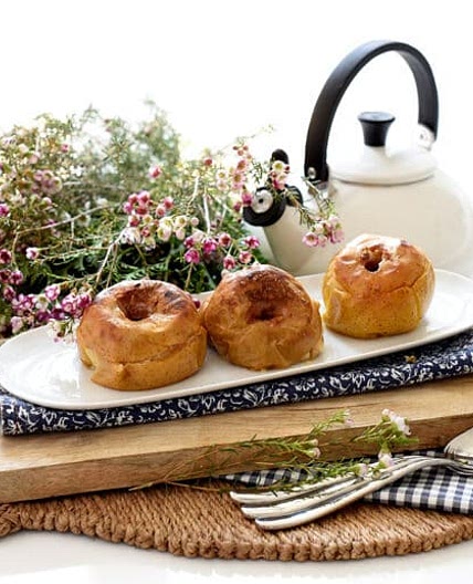 Manzanas asadas al horno con salsa de Toffee