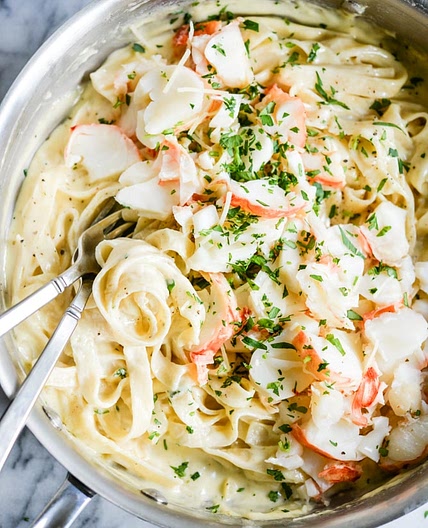 Lobster Fettuccine Alfredo Recipe