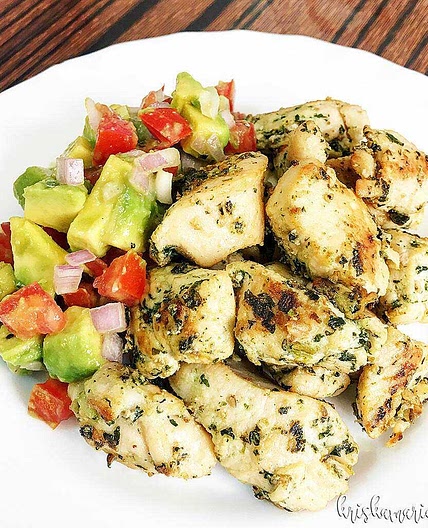 Cilanto-Lime Chicken with Avocado Salsa