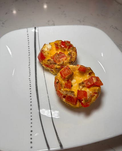 High-Protein Egg Bites with Bell Pepper & Pluck Seasoning
