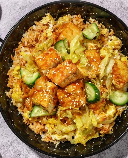 Anhui Bang Tofu and Cabbage Stir-Fry