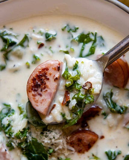 Quick Kale Soup with Sausage (Thick & Creamy)
