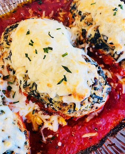 Baked Spinach Ricotta Chicken