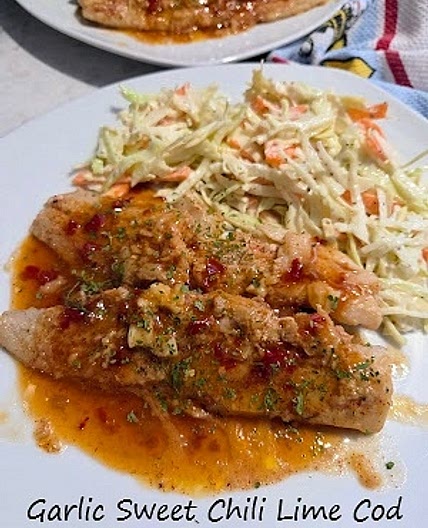 Garlic Sweet Chili Lime Cod