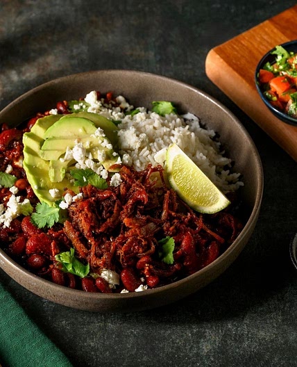 Speedy Pulled Beef Chilli Con Carne and Easy Rice