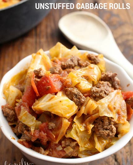 One Pot Unstuffed Cabbage Rolls