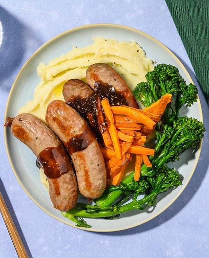 Double Banging Bangers and Garlic Mash