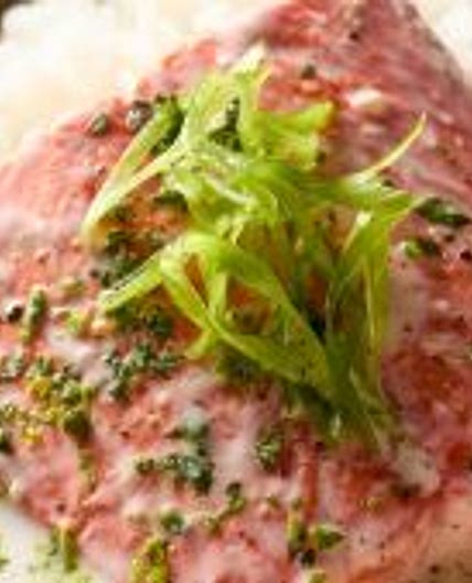 One-Pan Poached Salmon in Coconut-Lime Sauce