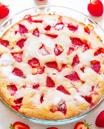 Crustless Fresh Strawberry Pie