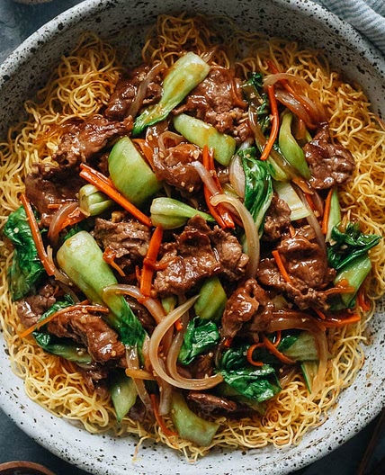 Beef Pan-Fried Noodles