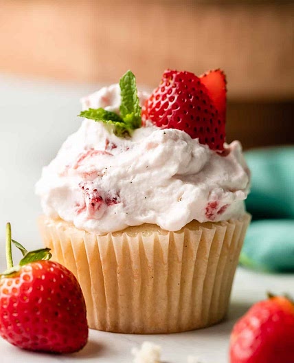 Strawberry Shortcake Cupcakes