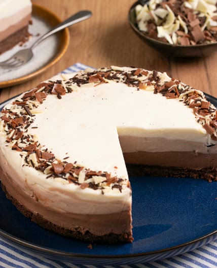 Cheesecake al triplo cioccolato