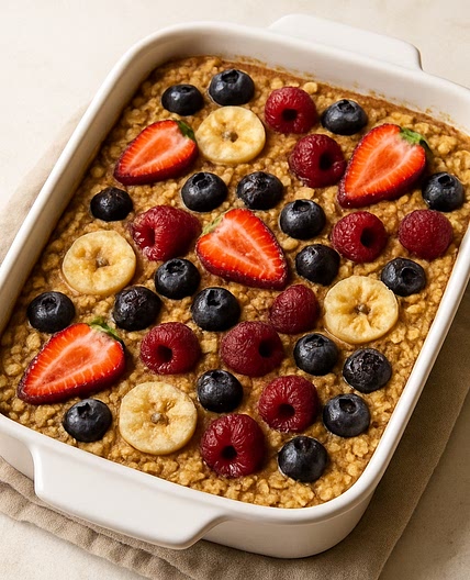 Healthy One-Pan Baked Oats