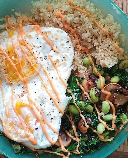 Egg power bowl